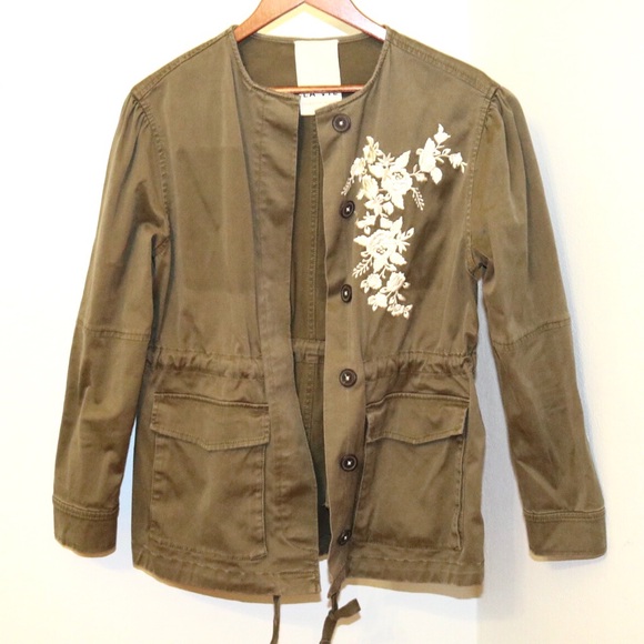 Rebecca Taylor La Vie Twill Trooper Jacket - Picture 2 of 8